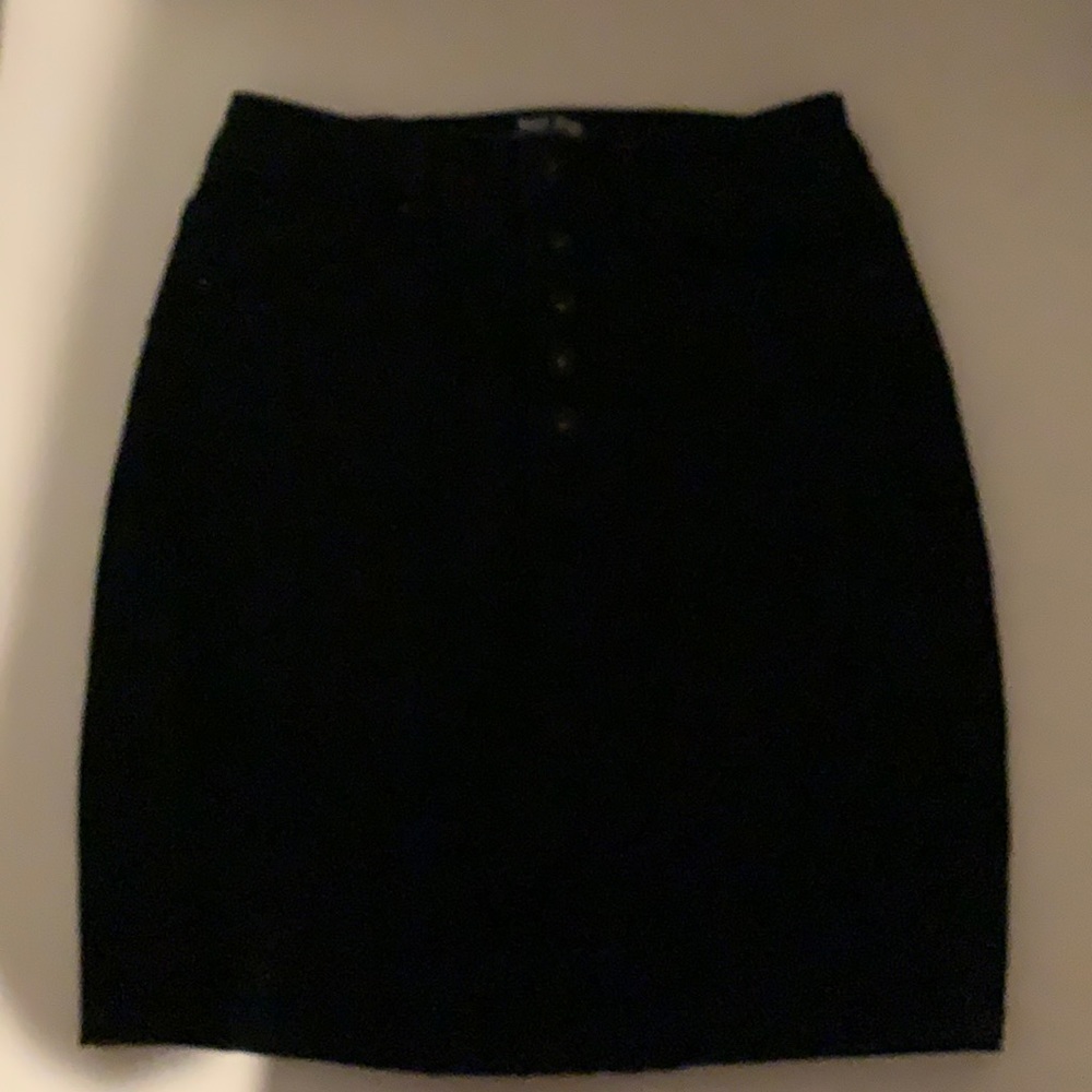 black jean skirt